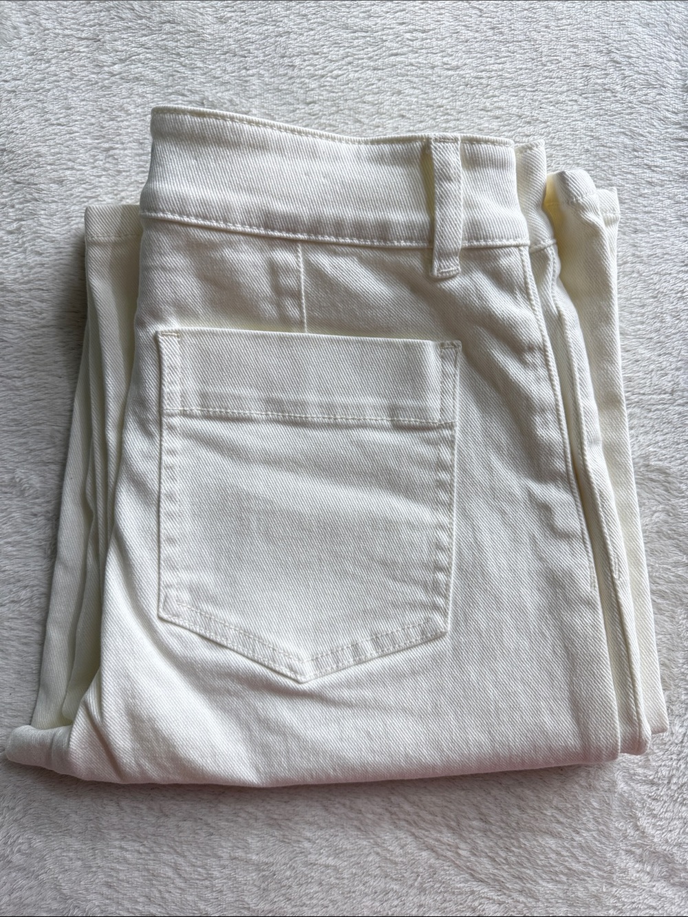 Sanctuary Marine Full Length Wide Leg Jeans Ivory White Standard Rise Size 27 - Picture 4 of 13